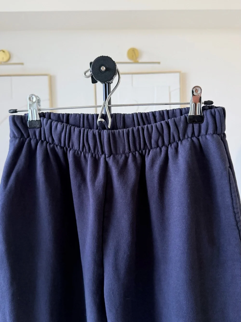 Brandy Melville Navy Blue Fleece Jogger Sweatpants — Size M